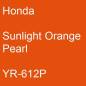 Preview: Honda, Sunlight Orange Pearl, YR-612P.